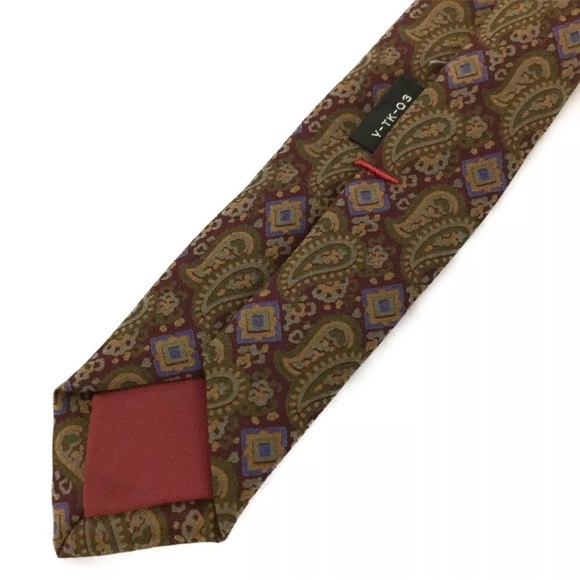 AUTH Christian Dior Paisley Pattern 100% Silk Tie - Picture 6 of 7